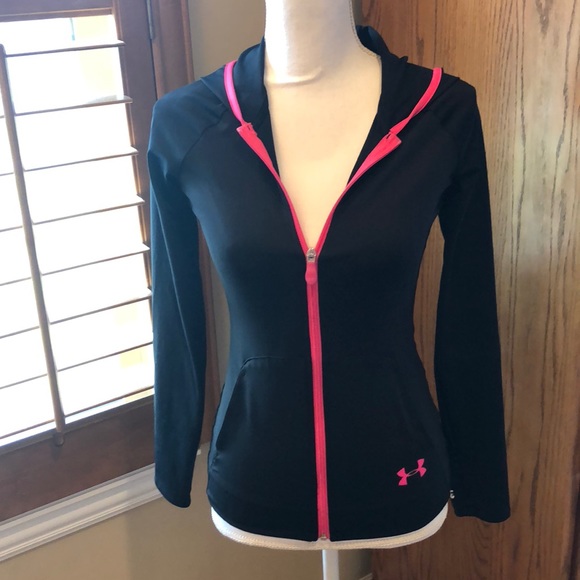 Under Armour Other - Girl’s Under Armour zip up jacket w/hood sz YLG